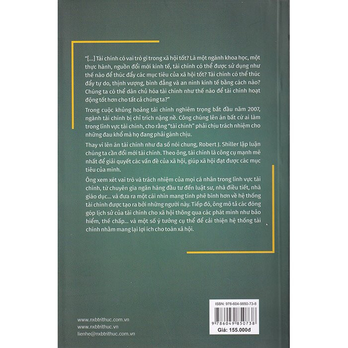 Tài Chính Và Xã Hội Tốt - Robert J. Shiller - Nguyễn Hồng dịch - (bìa mềm)