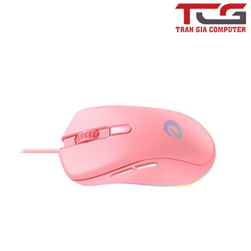 Chuột Dare-U EM908 Queen Pink RGB Gaming New - Hàng chính hãng