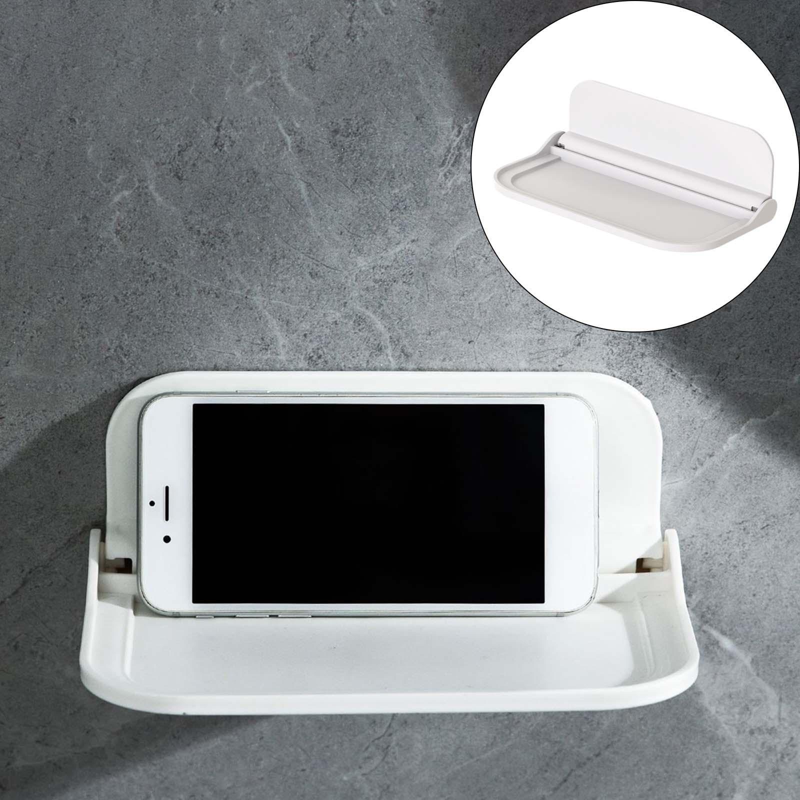 Bathroom Rack Shelf No Drilling Adhesive Shower Basket Shelf for Hotel Home