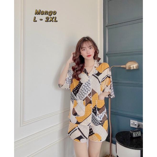 Bộ pyjama lụa Mango cánh dơi