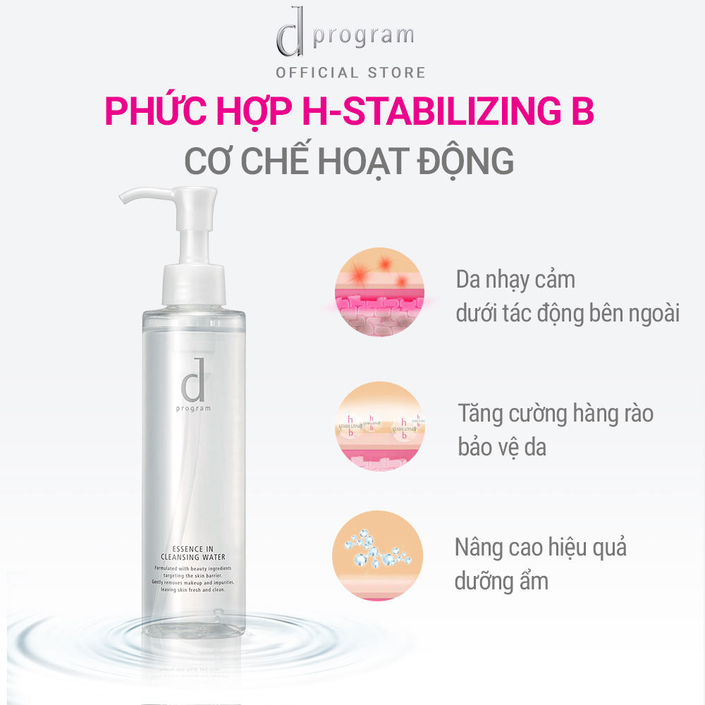 Combo 2 Nước Tẩy Trang dProgram Dưỡng Da 180ml