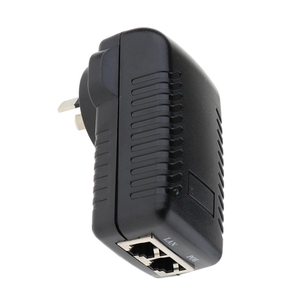48V0.5A POE Injector Power Supply Wall Adapter IEEE 802.3af for IP Camera