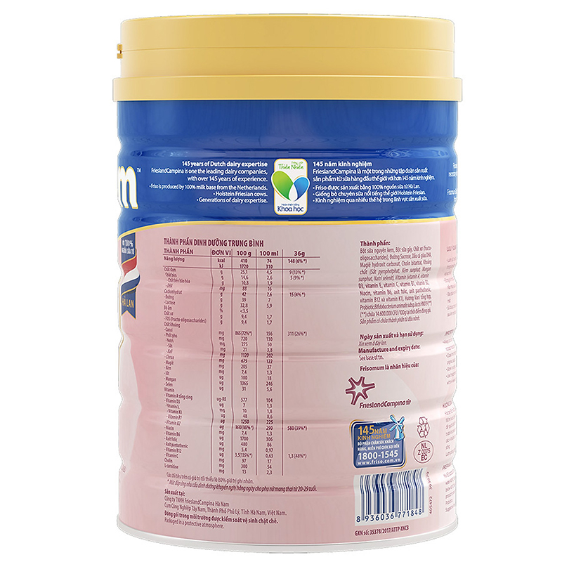 Sữa Bột Friso mum Gold Hương Vani - Tặng cân điện tử Friso
