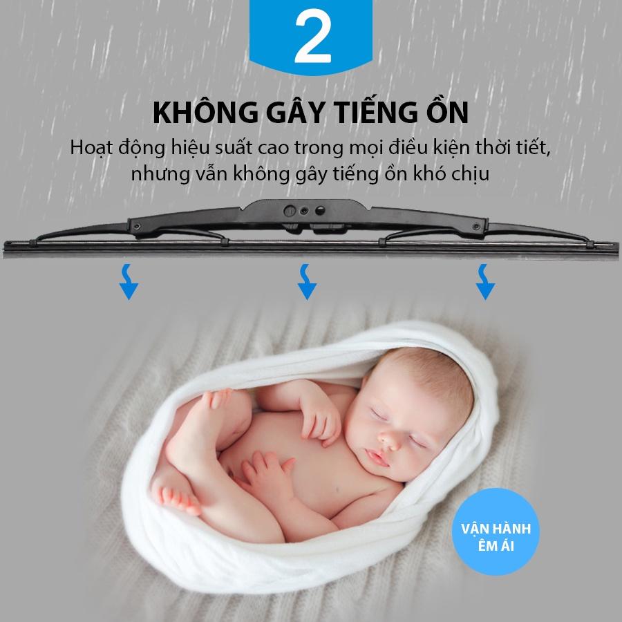 1 cặp gạt nước mưa xe ô tô, lưỡi gạt mưa silicon xe oto thông minh xe Toyota Camry