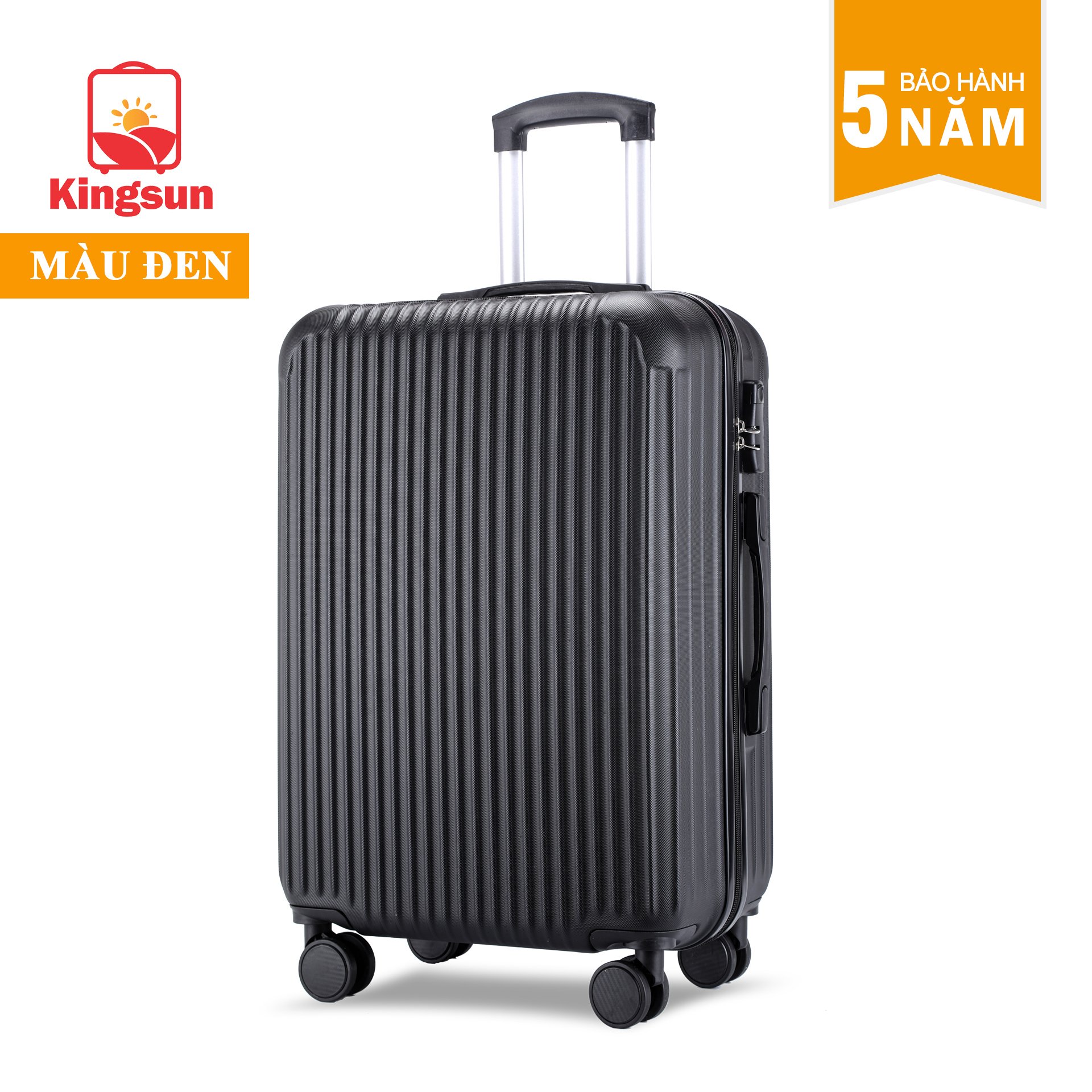 Vali Du Lịch Cao Cấp Size 24inch - Bảo Hành 5 Năm  KS-T01 - Đen