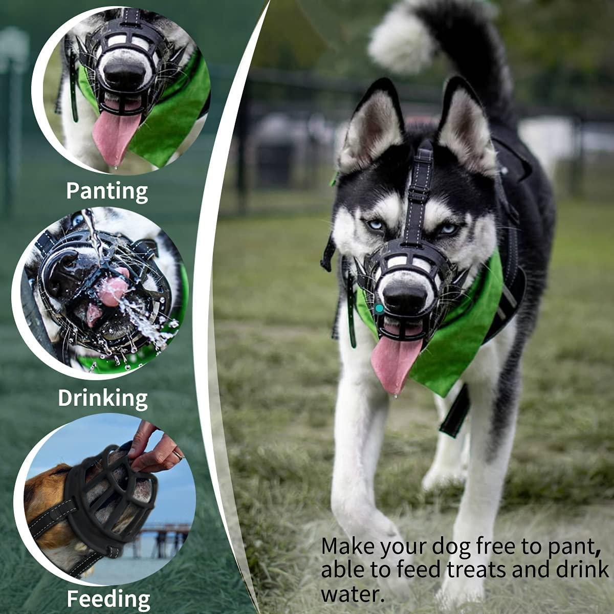 Rọ mõm chó chống cắn mặt nạ vỏ cây