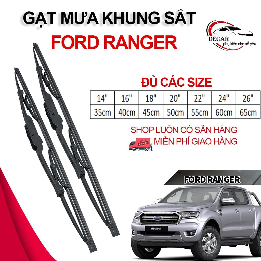 1 Cặp gạt kính xe oto, thanh gạt nước mưa gạt nước kính ô tô bán tải Ford Ranger