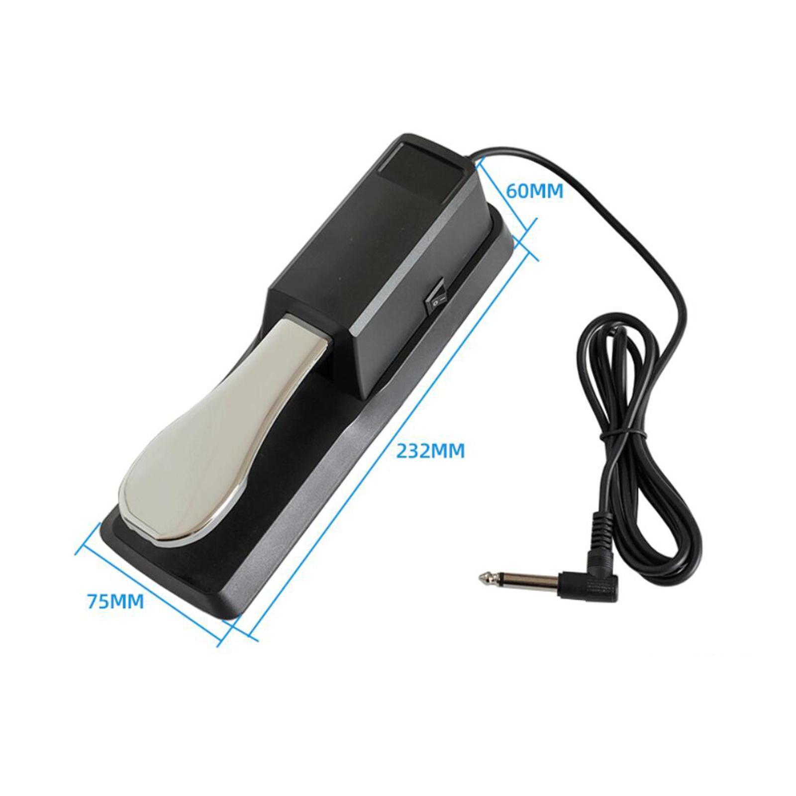 Piano Foot Pedal, Digital Piano Foot Pedal, Polarity Switch, Universal Keyboard Piano Pedal durrable for Exercise Repairing