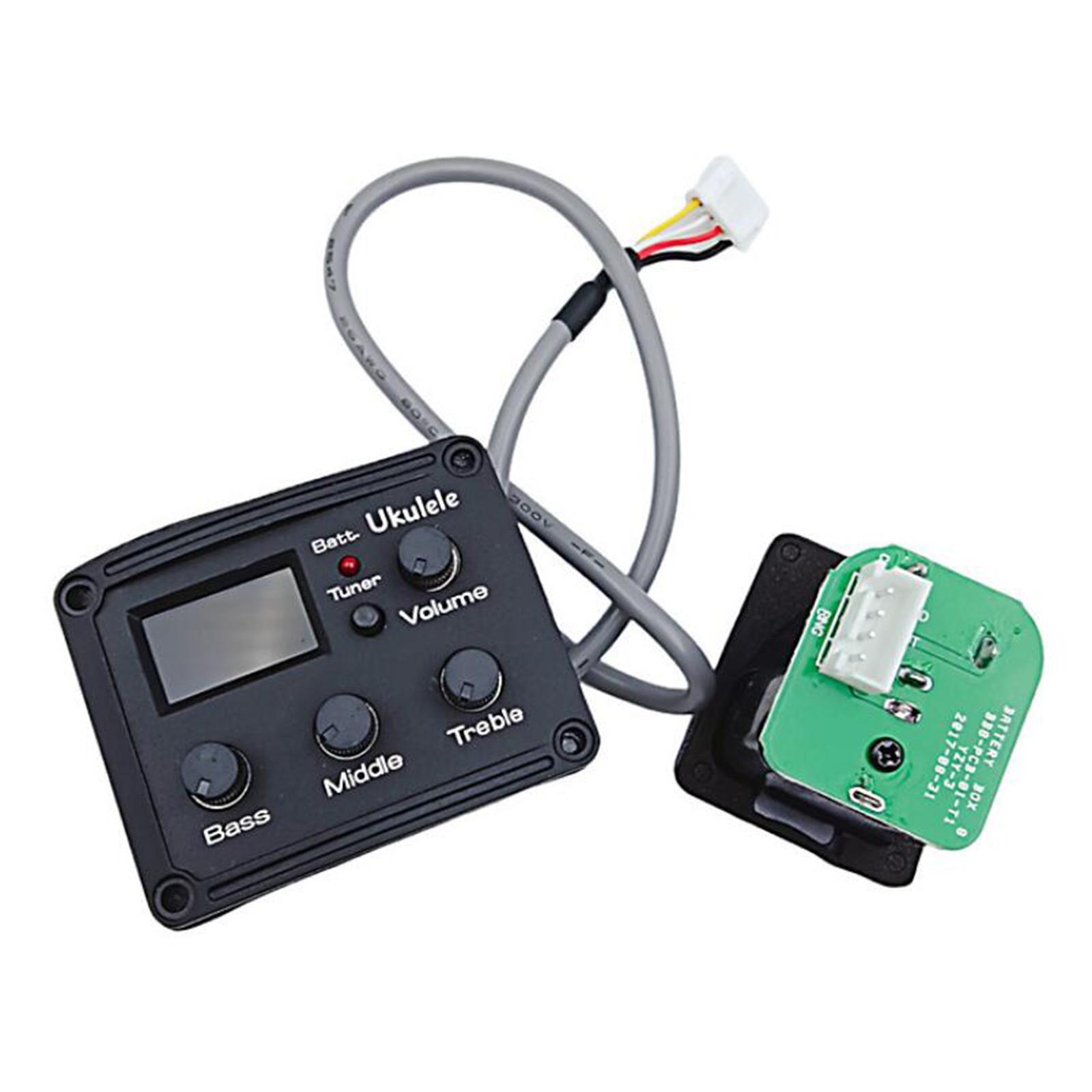 EQ Equalizer Ukulele for 3 Band Replacements Equalizer Tuner Piezo Pickup
