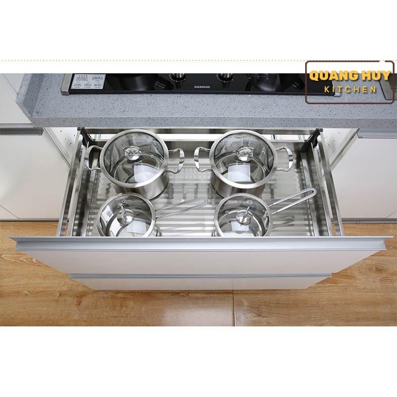 Giá để xoong nồi tủ bếp dưới inox