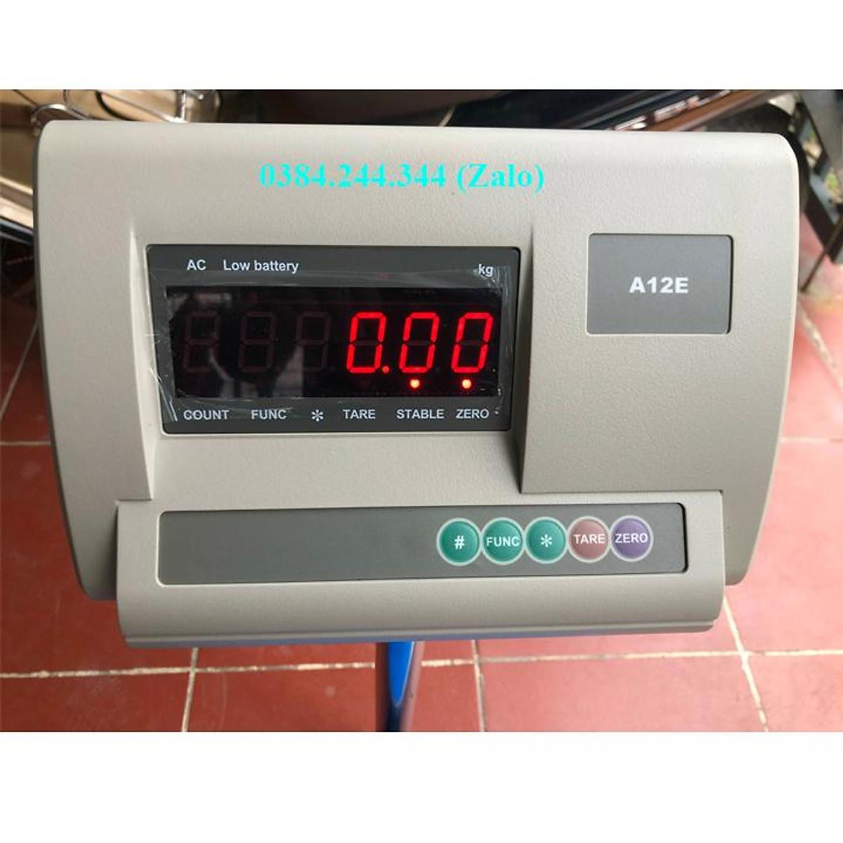 Cân bàn điện tử thông dụng Yaohua A12E, Mức cân 200kg, độ chia 0.05kg, Bàn cân kích thước 60x80cm (rộng x sâu)