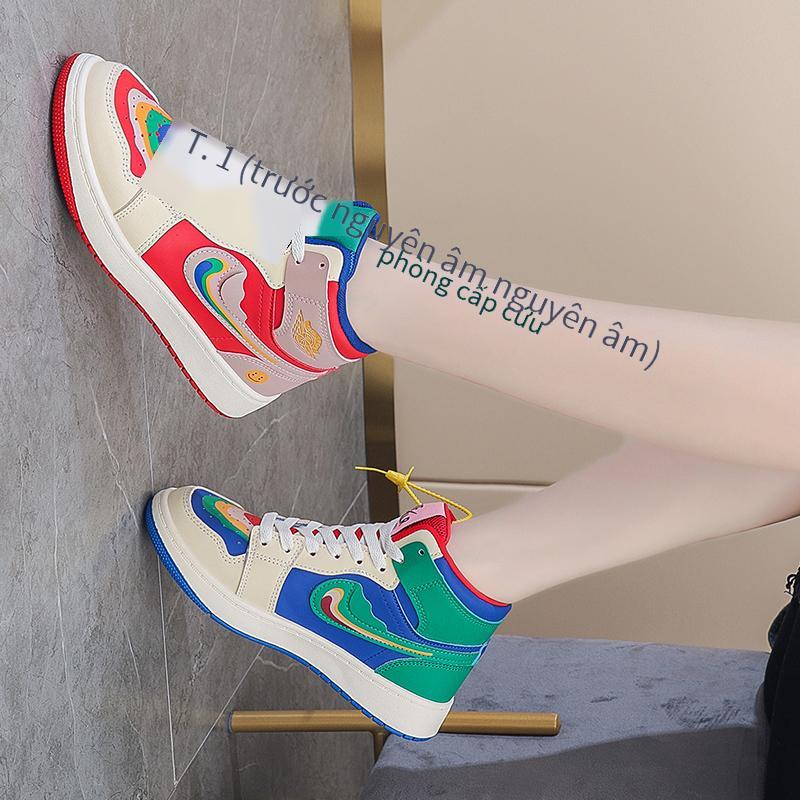 Thuận lợi nhất giày nhỏ màu trắng giày lưới chống trượt màu đỏ giày thường mới nhất phiên bản giày công sở Hàn Quốc