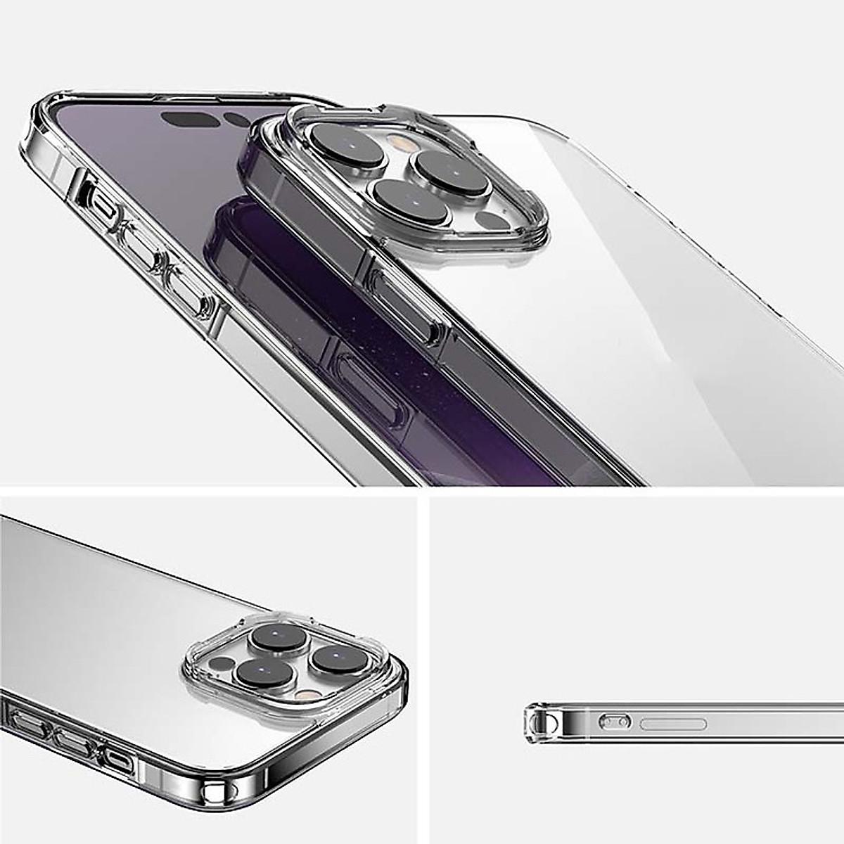 Ốp lưng cho iPhone 15Pro Max/15 Pro/ 14 promax/ 13 promax/ 12 promax/ 11 promax/ Xsmax/ XS/ 8plus/ 7plus trong suốt chống sốc đệm khí cao cấp - hàng chính hãng