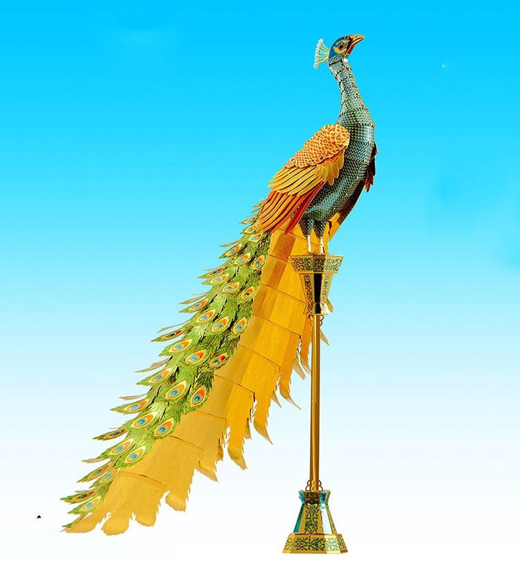 Mô hình thép 3D tự ráp Colorful Peacock