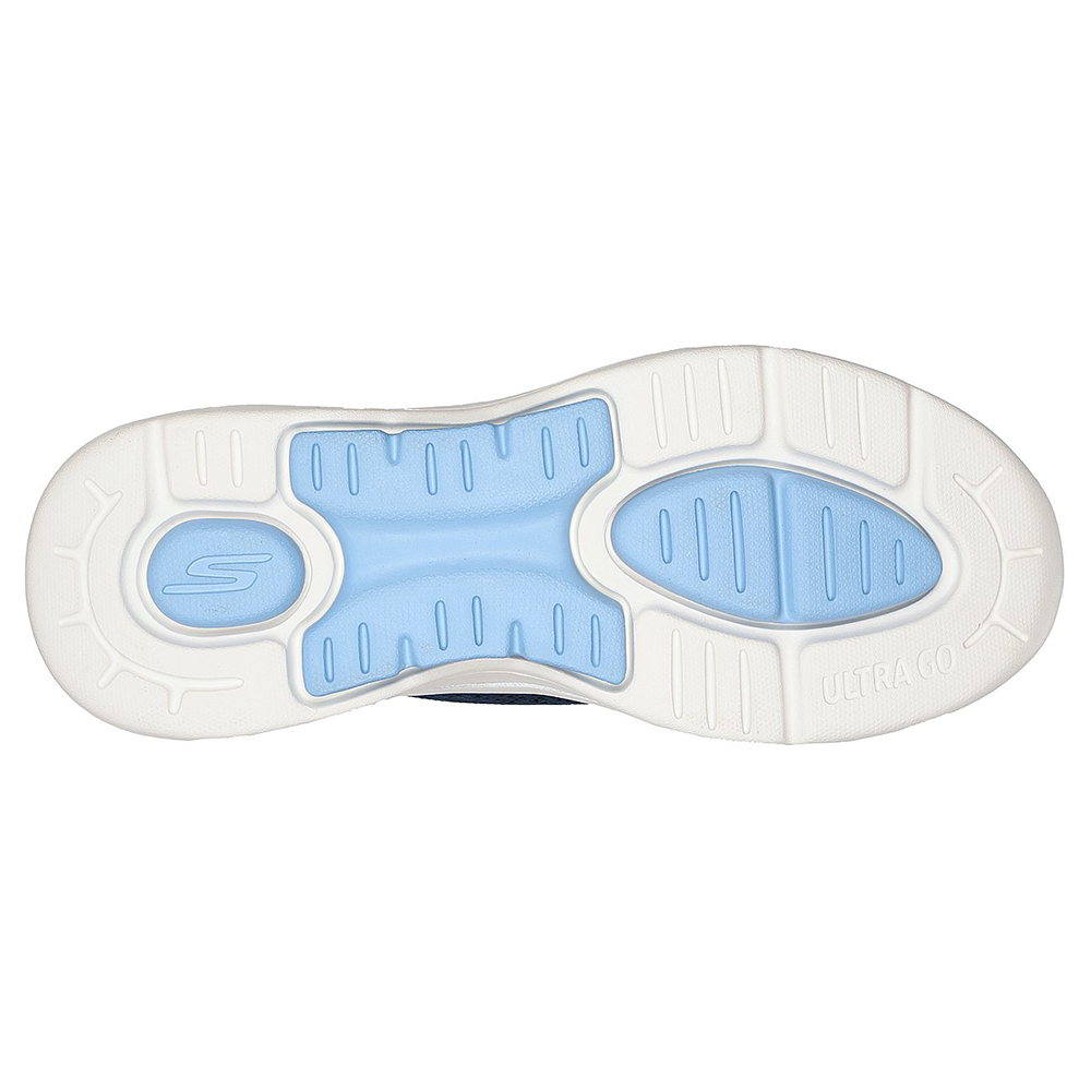 Skechers Nữ Giày Thể Thao Xỏ Chân Tập Gym, Thường Ngày, Đi Học, Đi Làm GOwalk Arch Fit Crystal Waves Arch Fit, Comfort Pillar Technology, Machine Washable, Ultra Go - 124882-NVLB