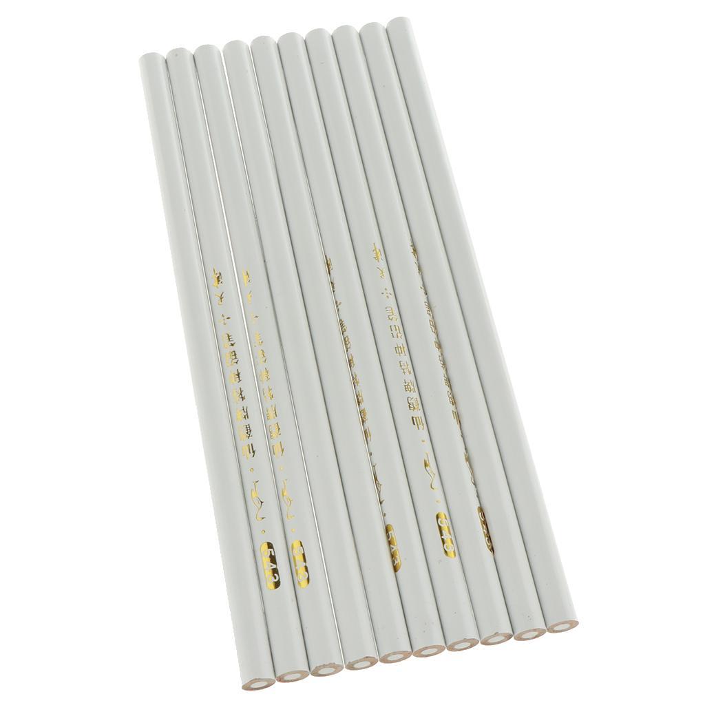 20 Pcs Fabric Tailor Sewing Marking Pencils Set Dressmaker White Yellow