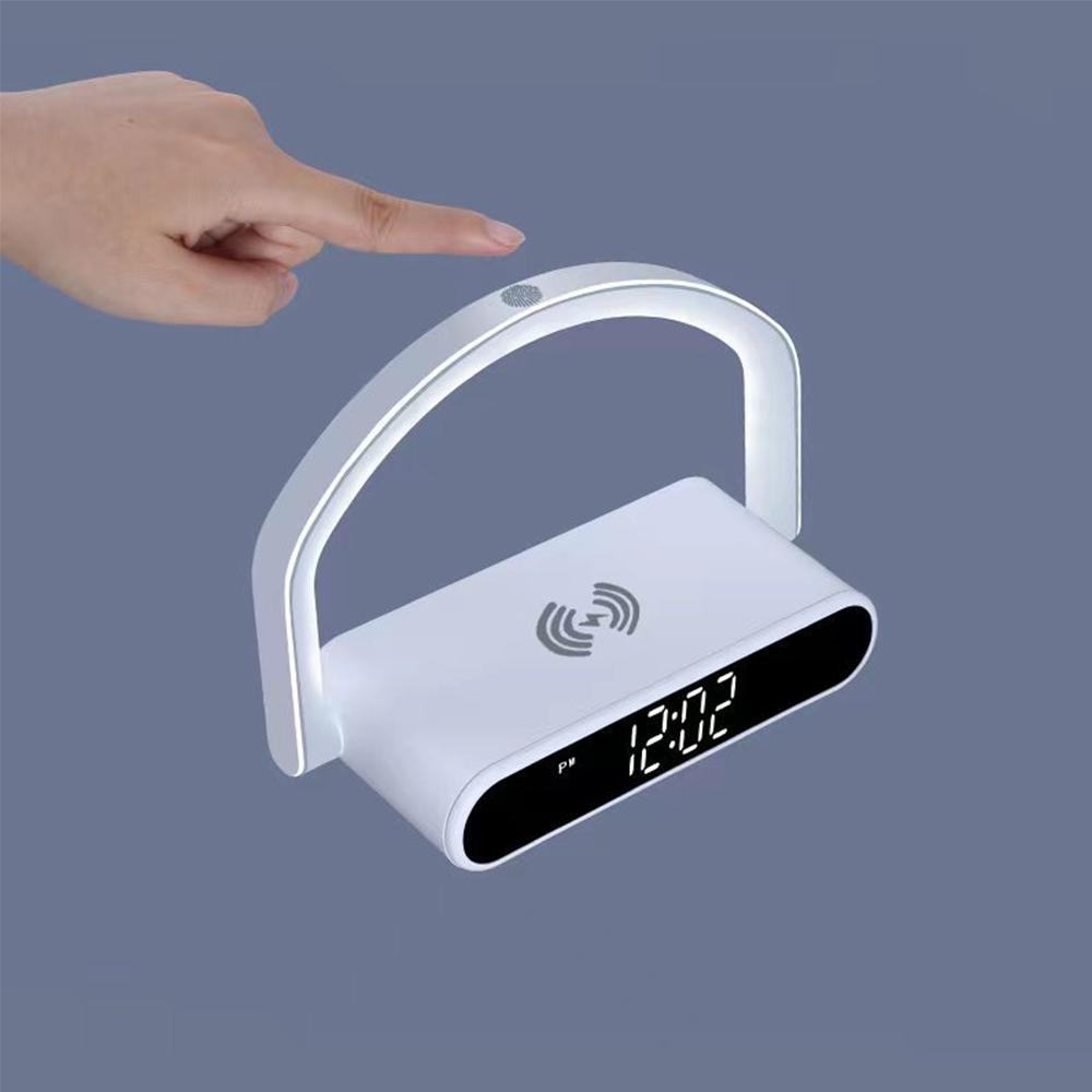 Đồng hồ báo thức tích hợp sạc không dây có thể làm đèn ngủ M1192