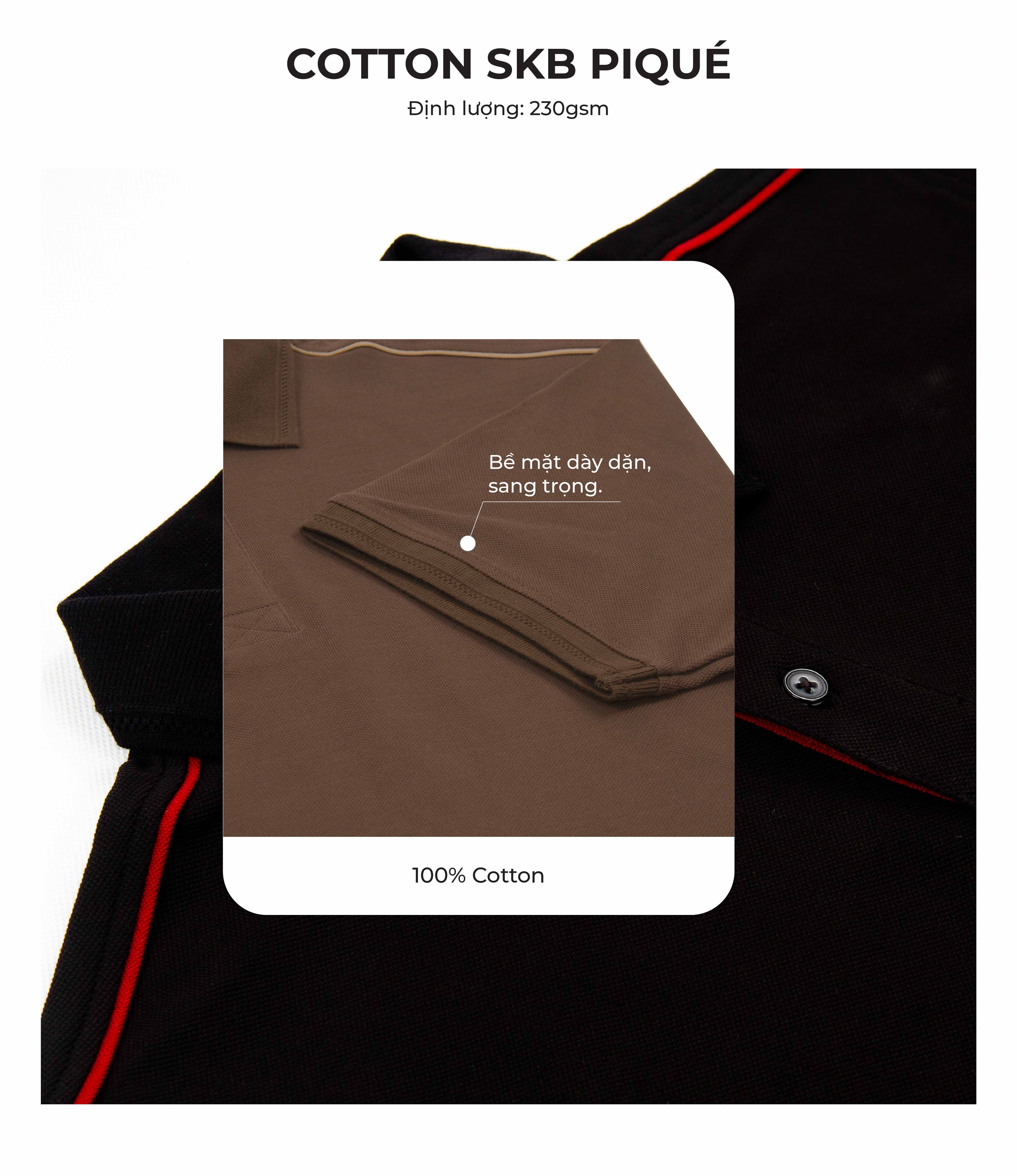 Áo thun polo nam Leman PL139 vải Cotton240gsm dày dặn thoáng khí thấm hút vượt trội có cổ ngắn tay