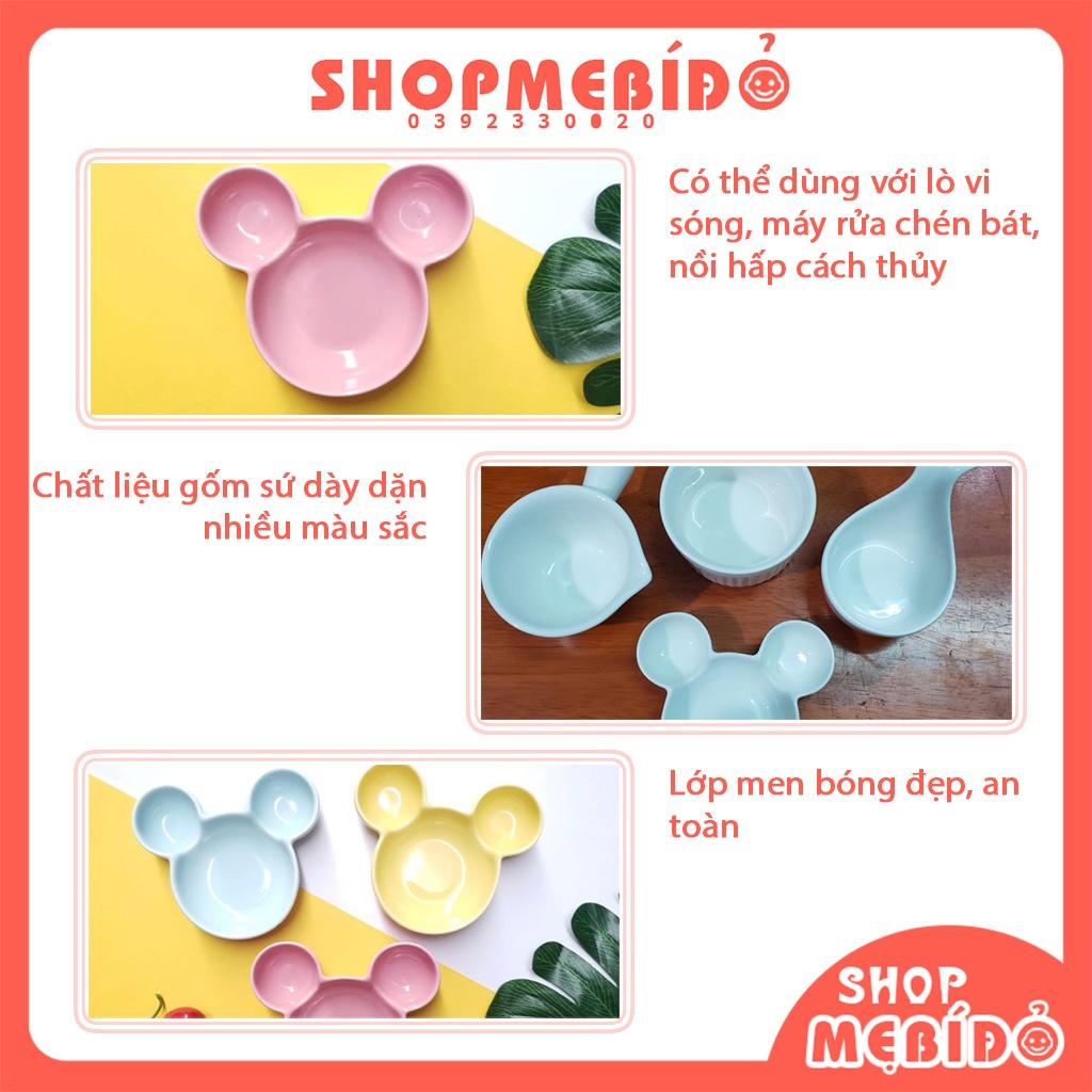 Bát Ăn Dặm Gốm Sứ Hình Mickey Cho Bé