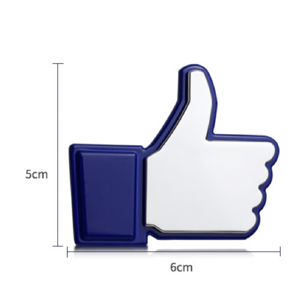 Biểu tượng Nút Like Facebook - Sticker metal 3D hình dán kim loại cao cấp