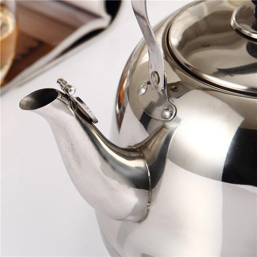 Ấm đun nước Inox 5L báo còi khi nước sôi