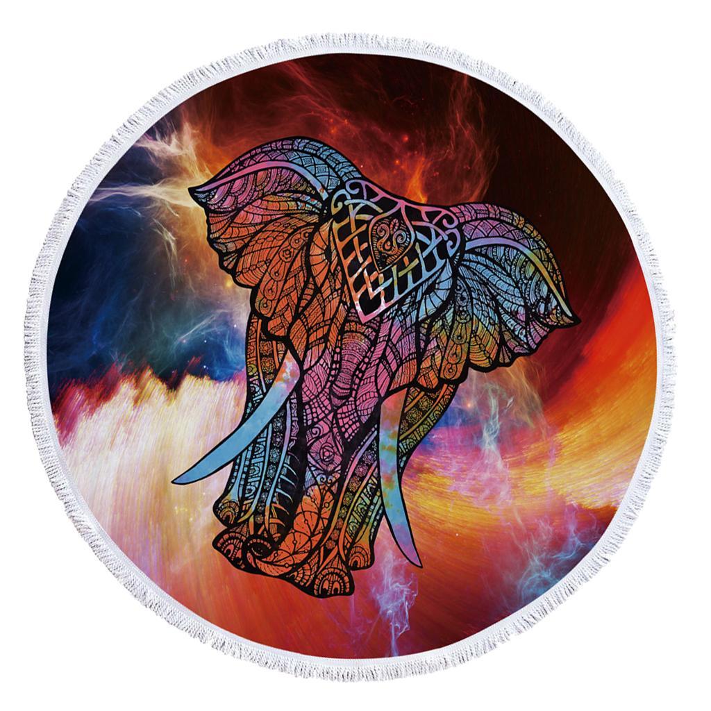 Large  Towel Microfiber Blanket Yoga Mat with Fringe Tassels for Travel Exercise