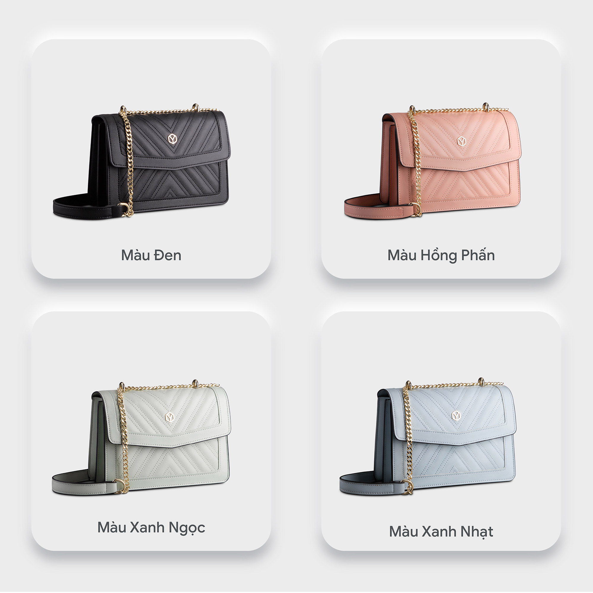 Túi Yuumy ( Thời trang nữ đi chơi nắp gập size 22 - Túi đeo chéo da Seasand YN138 )