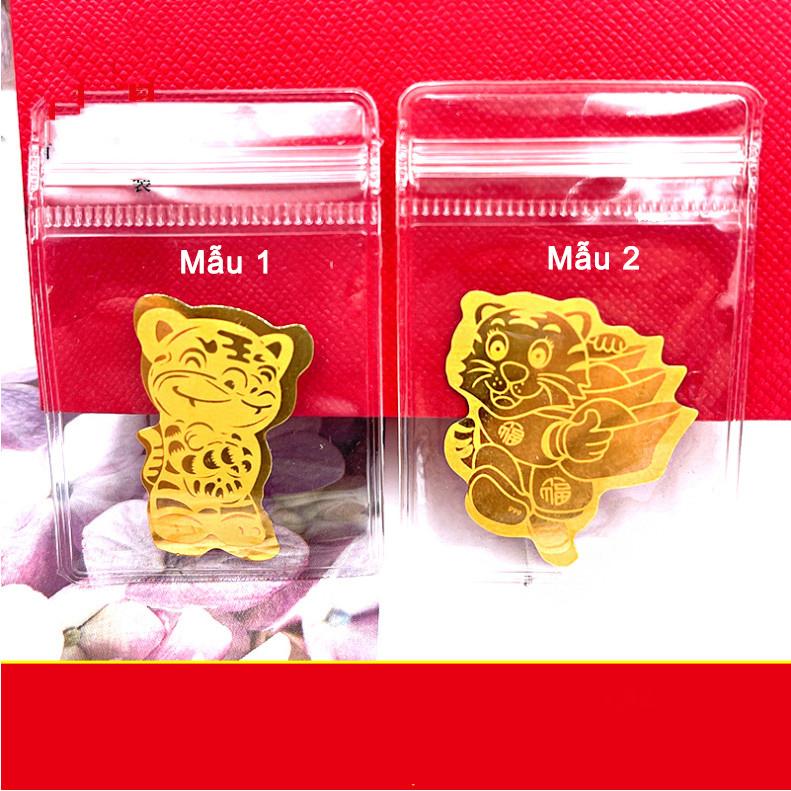 Combo 10 miếng dán điện thoại sang, đẹp, phong thủy Hình con Cọp Vàng là linh vật của năm Nhâm Dần 2022 - mẫu 1