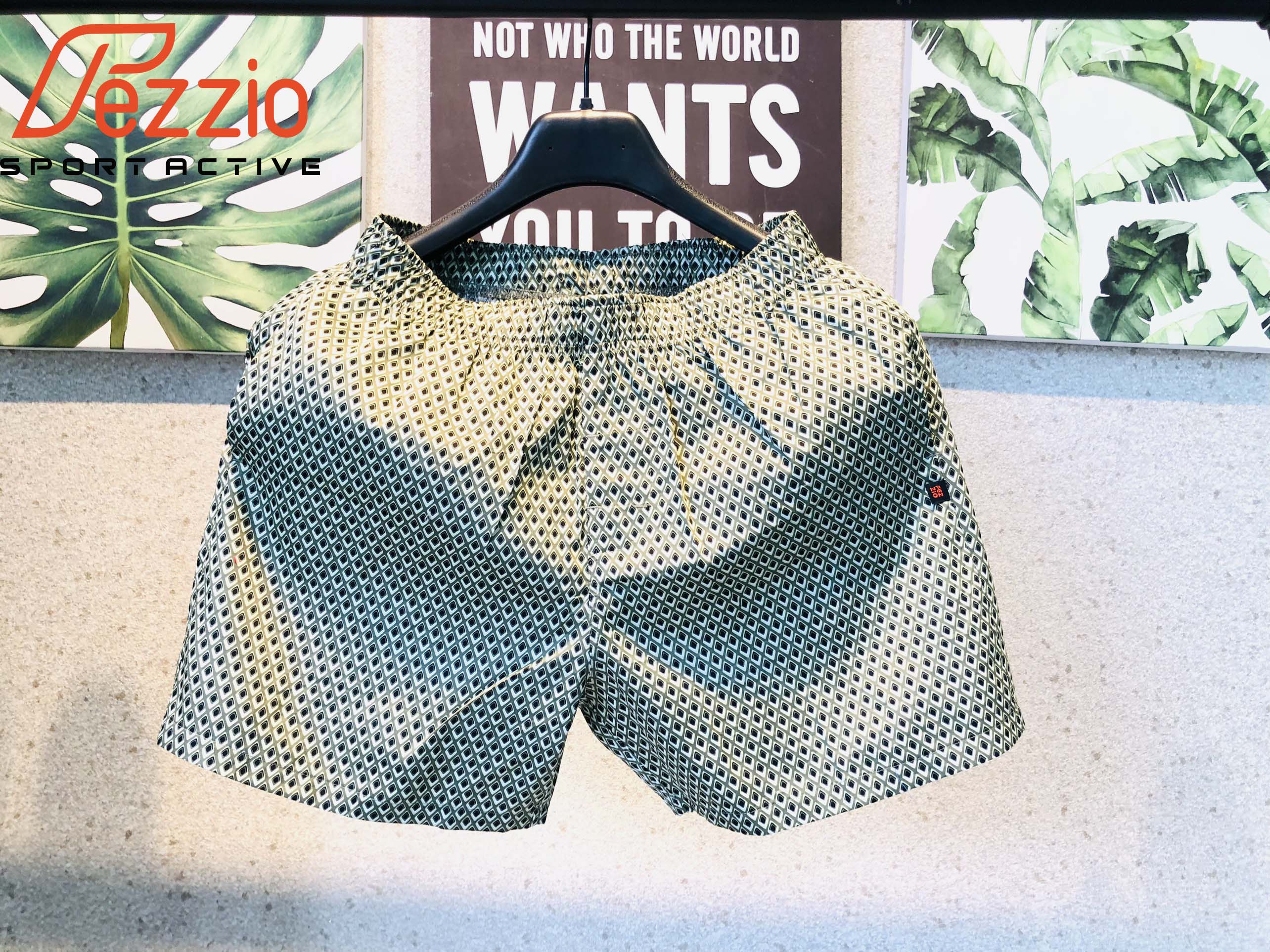 Combo 4 quần đùi nam xuất khẩu vải kate cotton 100% thương hiệu Fezzio