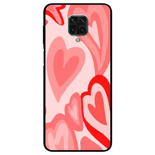 Ốp lưng dành cho Xiaomi Redmi Note 9s / Redmi Note 9 Pro / Redmi Note 9 Pro Max - Tim Viền Hồng
