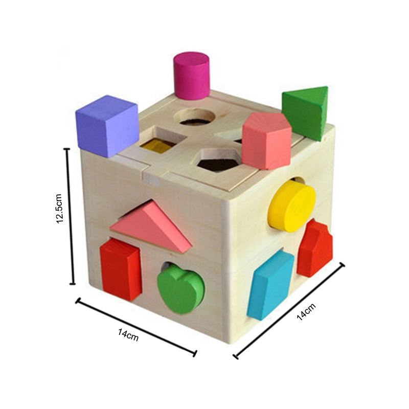 Đồ chơi hộp gỗ thông minh thả khối hình học