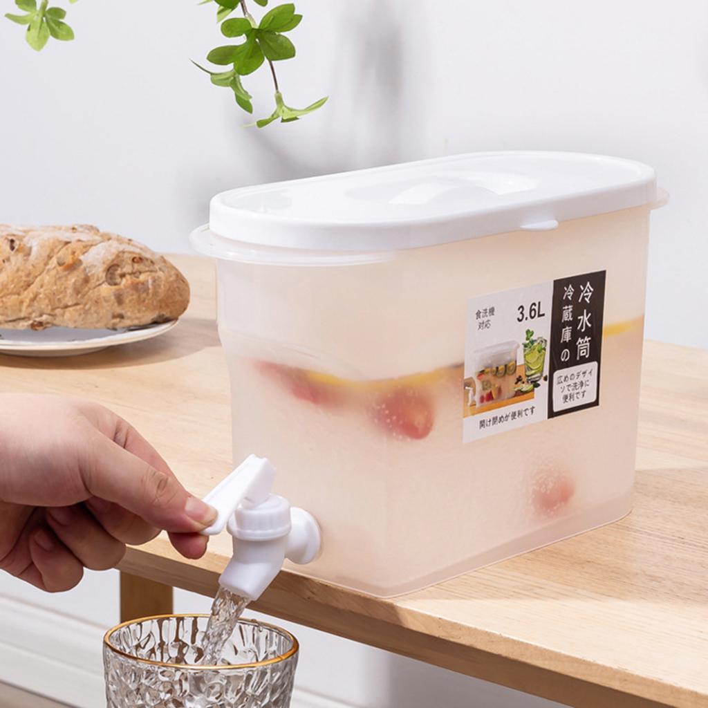 Fridge Water Jug Cold Lemon Juice With Faucet Kitchen