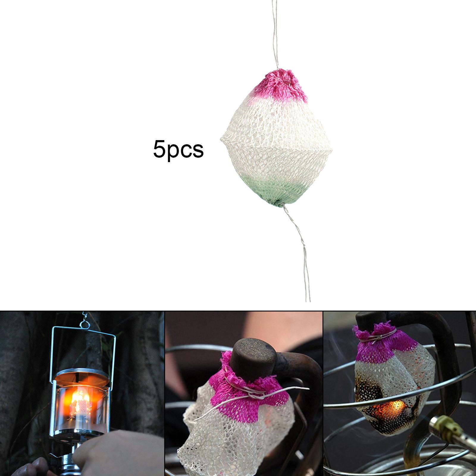 5pcs Gas Lantern Mantles Gas Light Mantle Gas Lamp Mantels Replacement