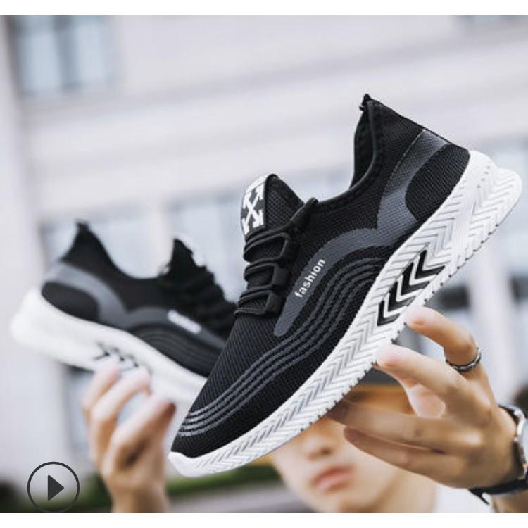 Giày Sneaker Thể Thao Nam fashion phối hình cánh mũi tên