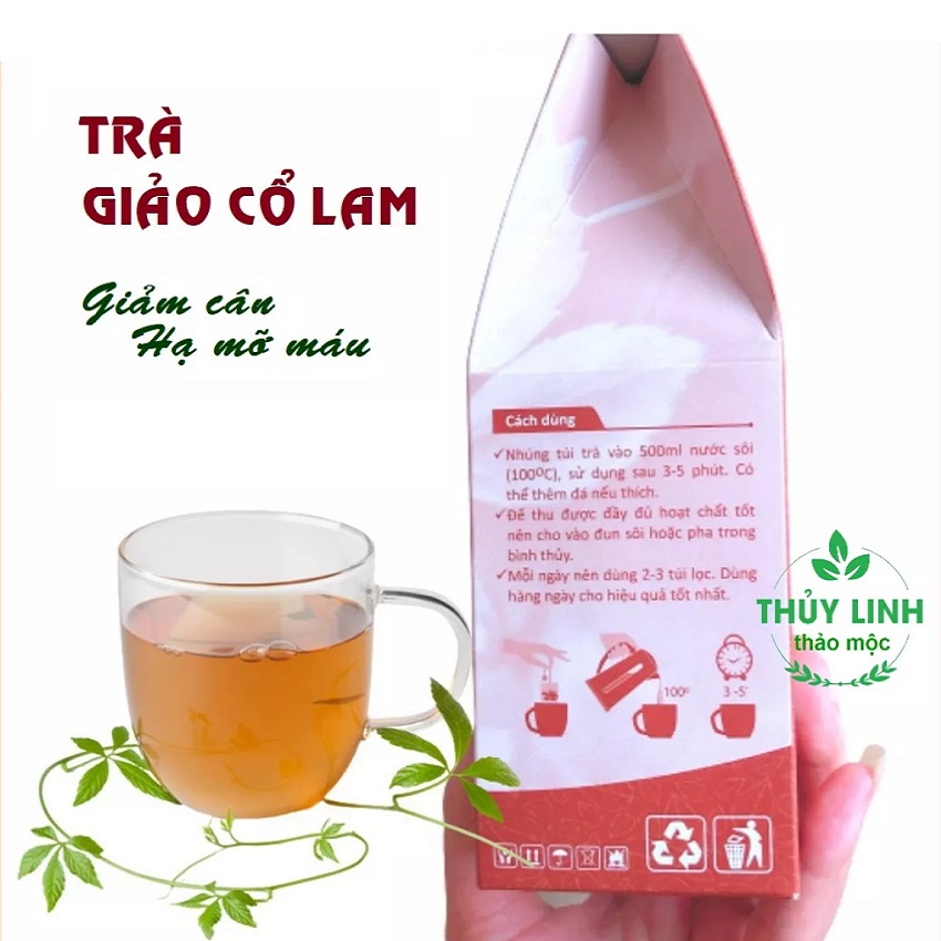 Combo 10 túi Trà Giảo cổ lam Thái Hưng giảm cân, hạ mỡ máu 25 túi lọc x 5g