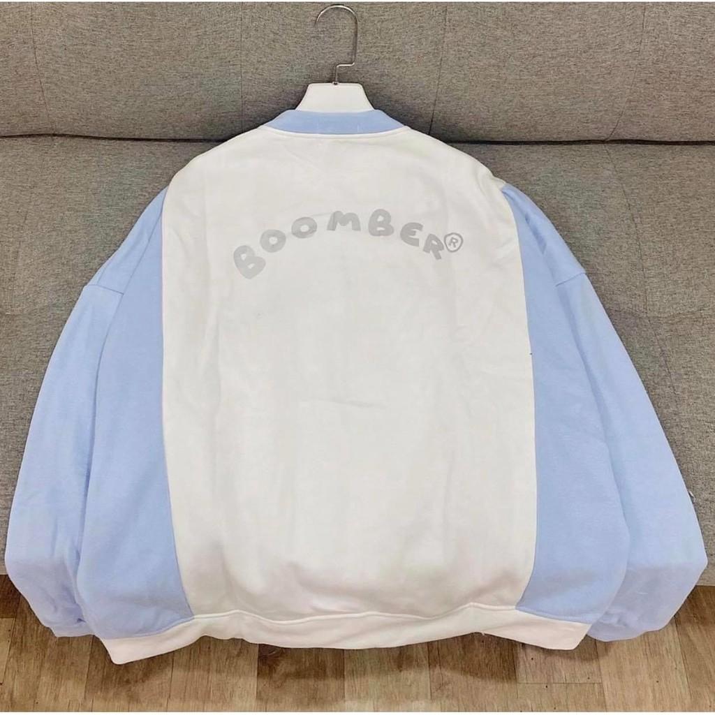 Áo khoát nỉ bomber B phản quang
