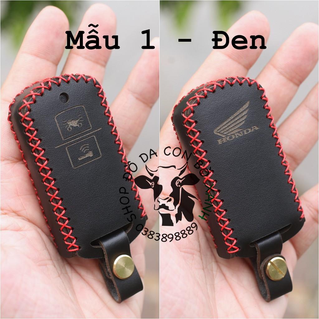 Bao da dành cho Chìa Khóa Honda Lead, Air Blade, Vision, Vario, Click handmade da thật