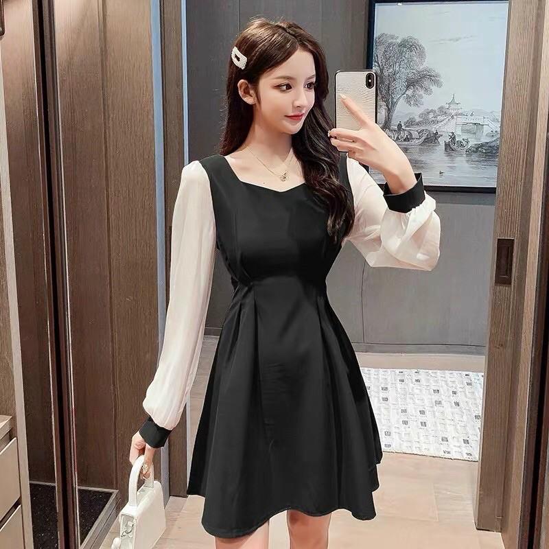 Đầm xoè phối voan Bigsize 60-85 ký