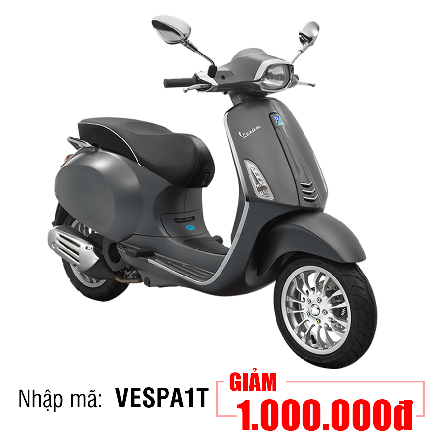 Xe Máy Vespa Sprint I-Get ABS - Đen carbon