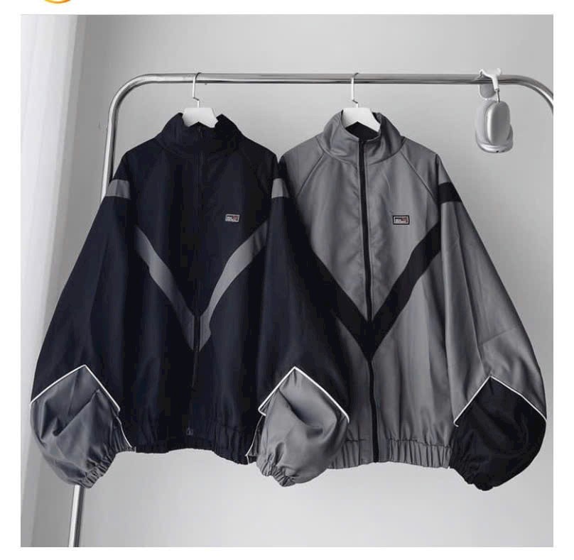 Áo khoác dù in logo SBL Nam Nữ form rộng unisex dù 2 lớp phối màu mí viền ulzzang Jacket Siêu chất bomber, áo khoác cặp đôi gió thể thao