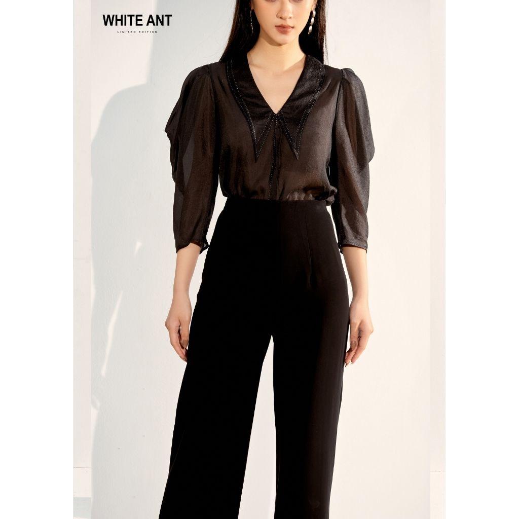 Quần Suông Công Sở Cạp Cao WHITE ANT MILCAH WIDE LEG TROUSERS Thiết Kế Ống Rộng Tôn Dáng 160200103