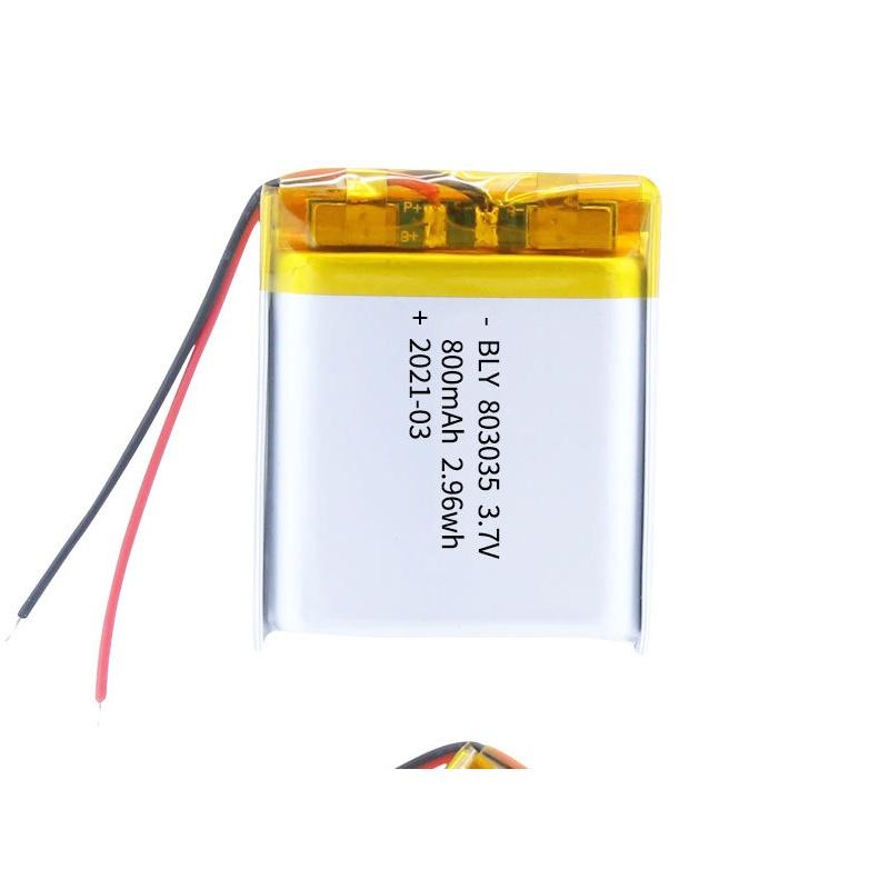 3.7V 800mah 803035 Pin Sạc Lithium Polymer  Cho tai nghe,loa Mp3 MP4 MP5 GPS PSP Bluetooth