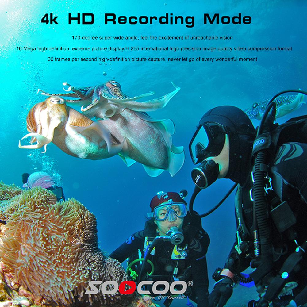 Camera hành động thể thao ngoài trời chuyên nghiệp 10m camera chống lắc không thấm nước cho máy ảnh xe đạp