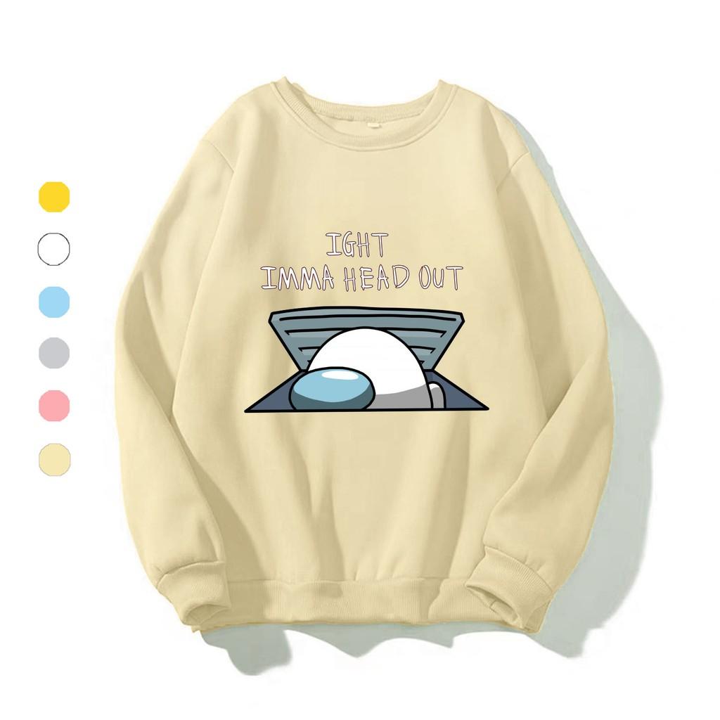 Áo Sweater nam nữ chui đầu in hình Among Us độc đáo, giữ ấm tốt - DS81