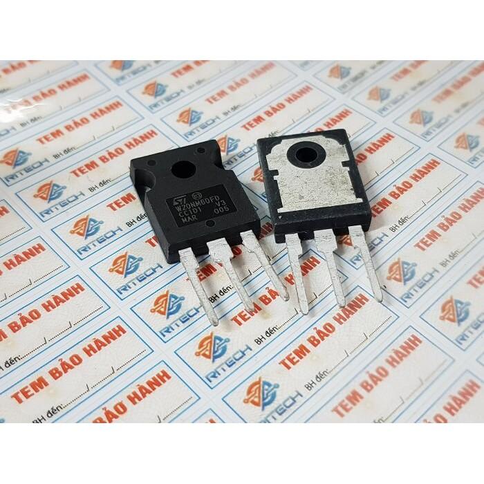 Combo 3 chiếc W20NM60FD, STW20NM60FD Mosfet Kênh N 600V-20A TO-3P hàng chính hãng