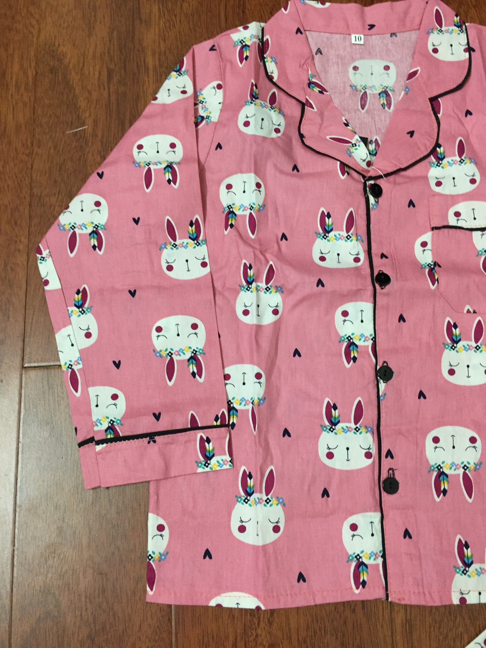 Bộ Pijama dài tay cho bé trai bé gái chất thô hàn cực đẹp