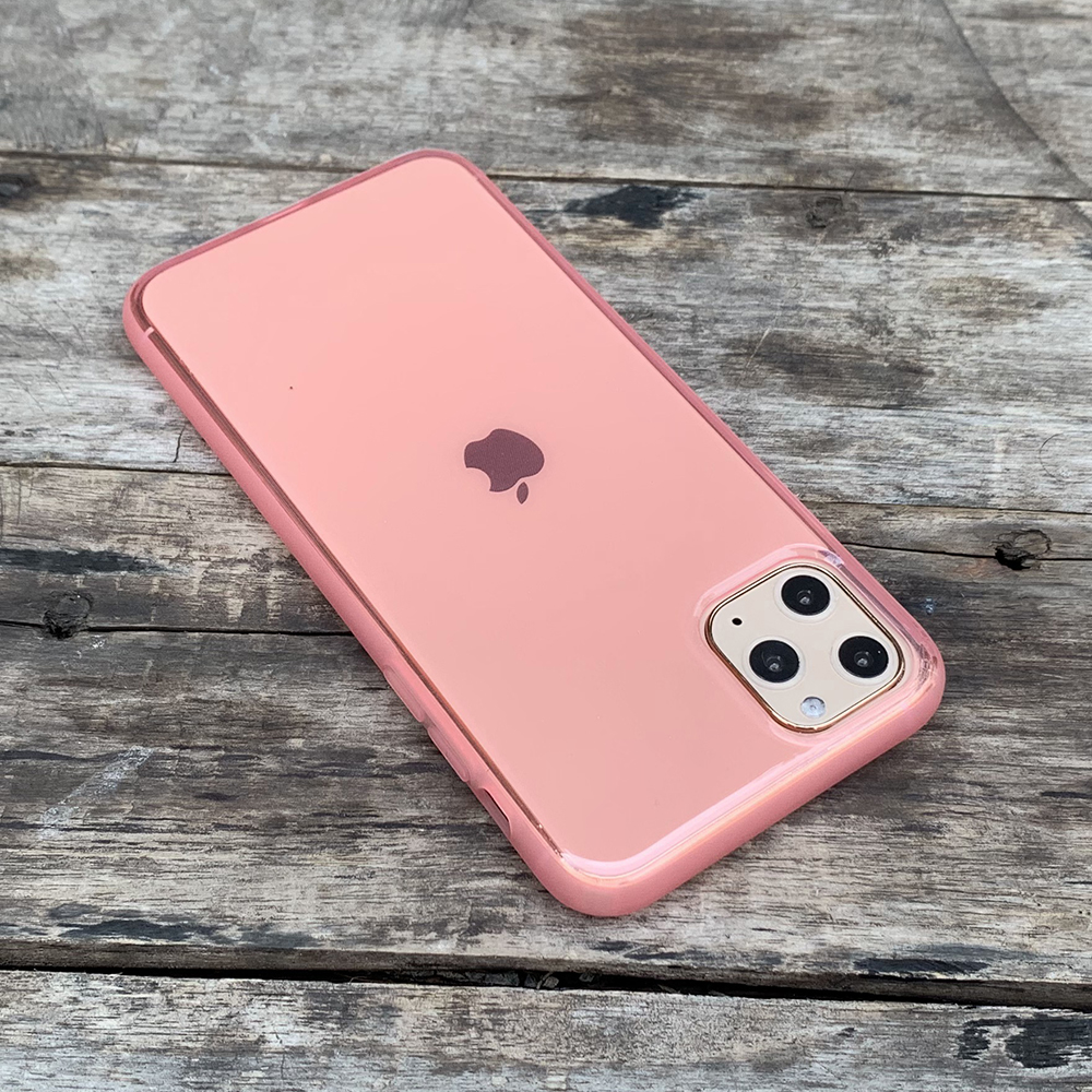 Ốp lưng dẻo chống sốc cao cấp dành cho iPhone 11 Pro Max - Màu hồng mờ