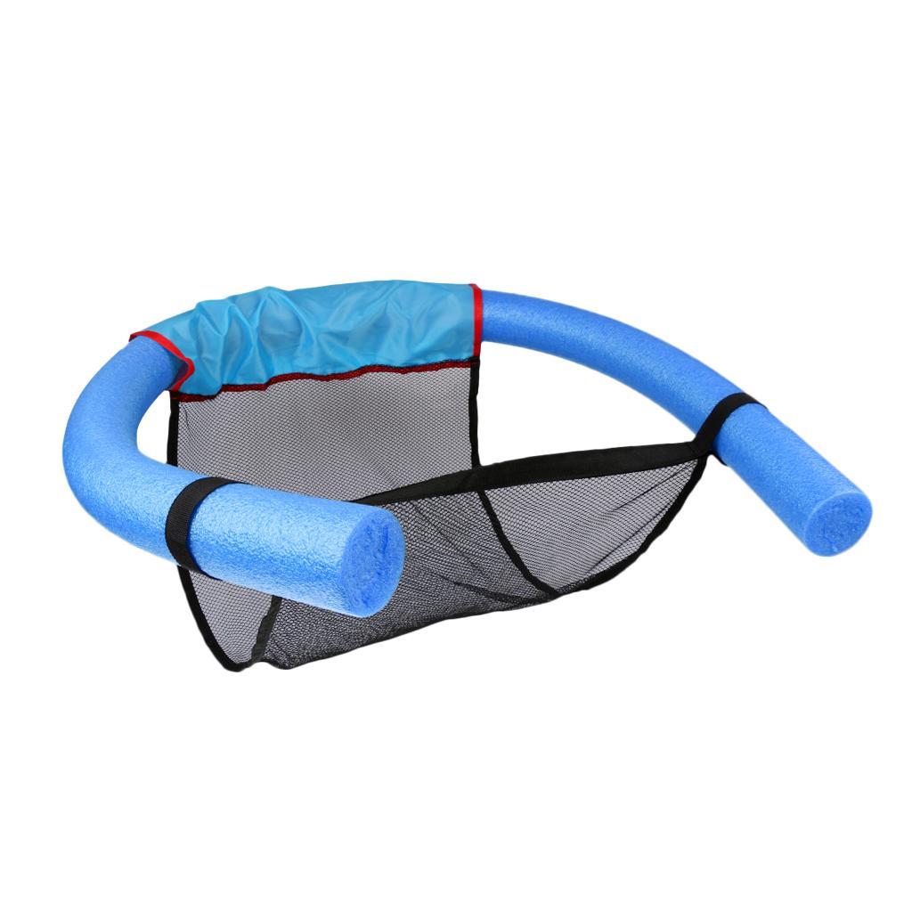 Hollow Foam Floating Pool Noodle Sling Mesh Net Chair Swimming Seat