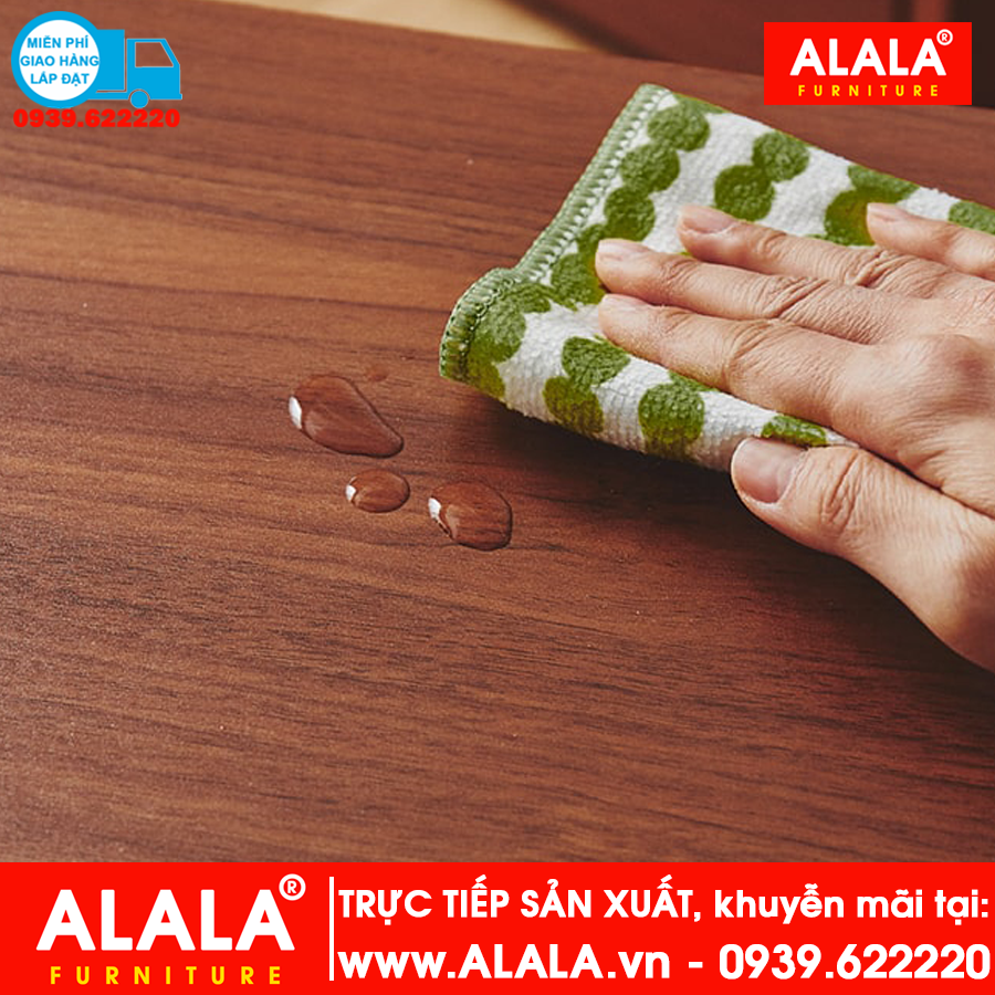 Giường thấp ALALA1011 gỗ HMR chống nước - www.ALALA.vn® - Za.lo: 0939.622220