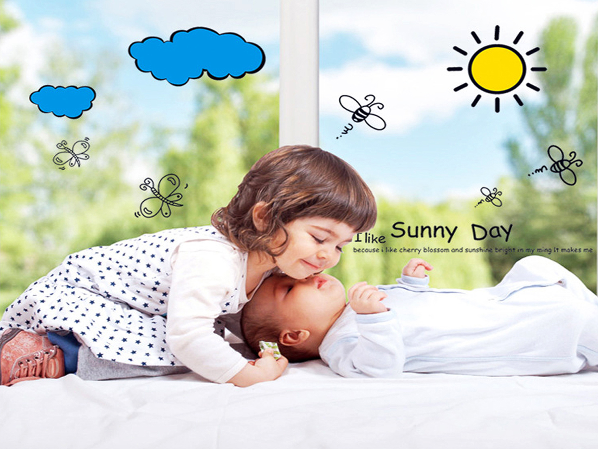 Decal dán tường ngày nắng ấm, sunny day